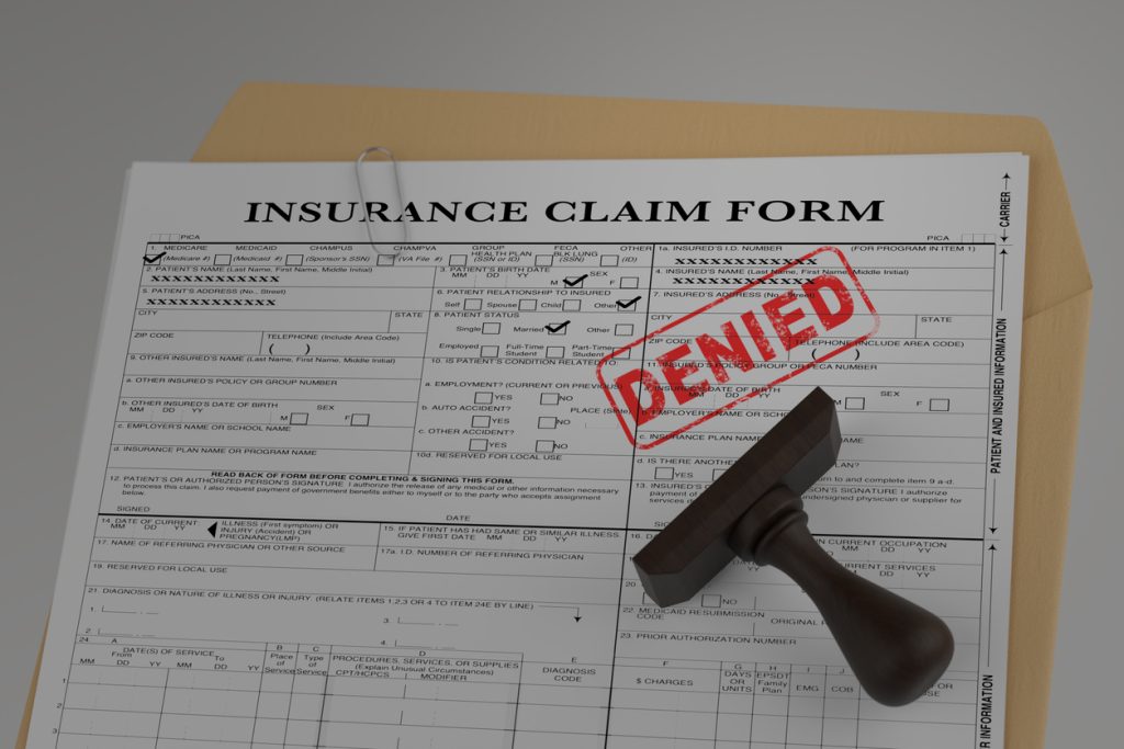 insurance claim denial eating disorder